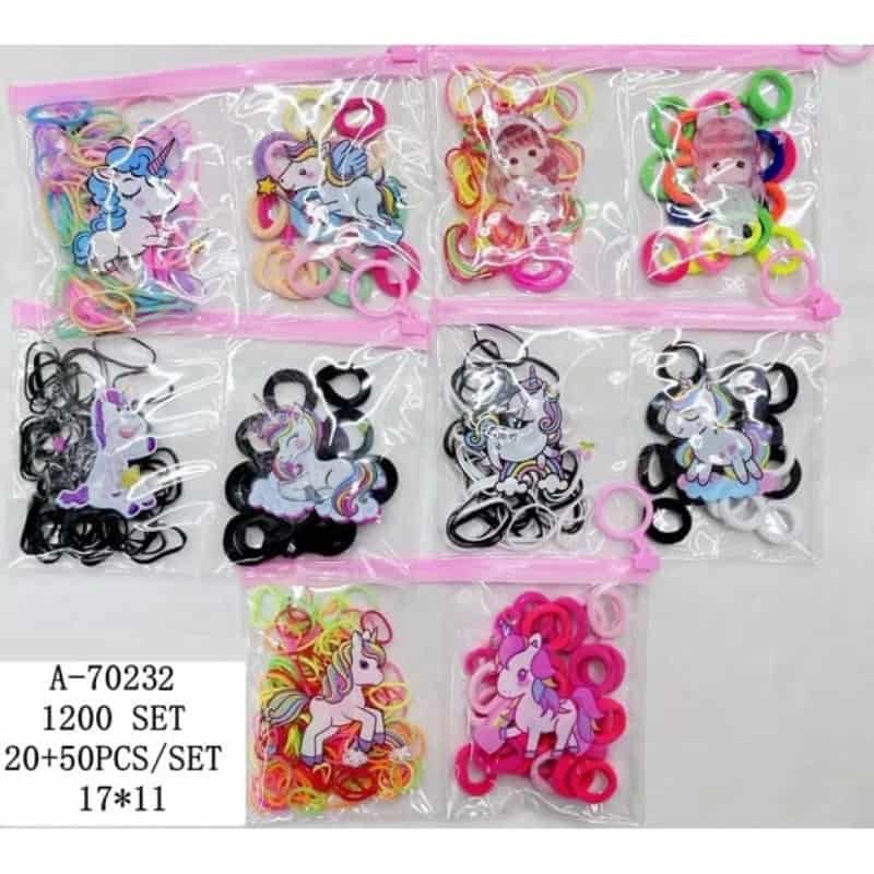 ELASTIC PAR 50 CAUCIUC+20 PCS CAUCIUC+TEXTIL A70232