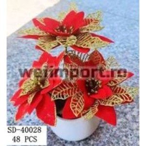 FLORI ARTIFICIALE GHIVECI,PVC+TEXTIL+CERAMICA SD40028