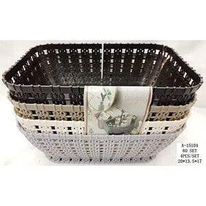 FRUCTIERA 4 PCS 20*13.5 CM, PVC A15104