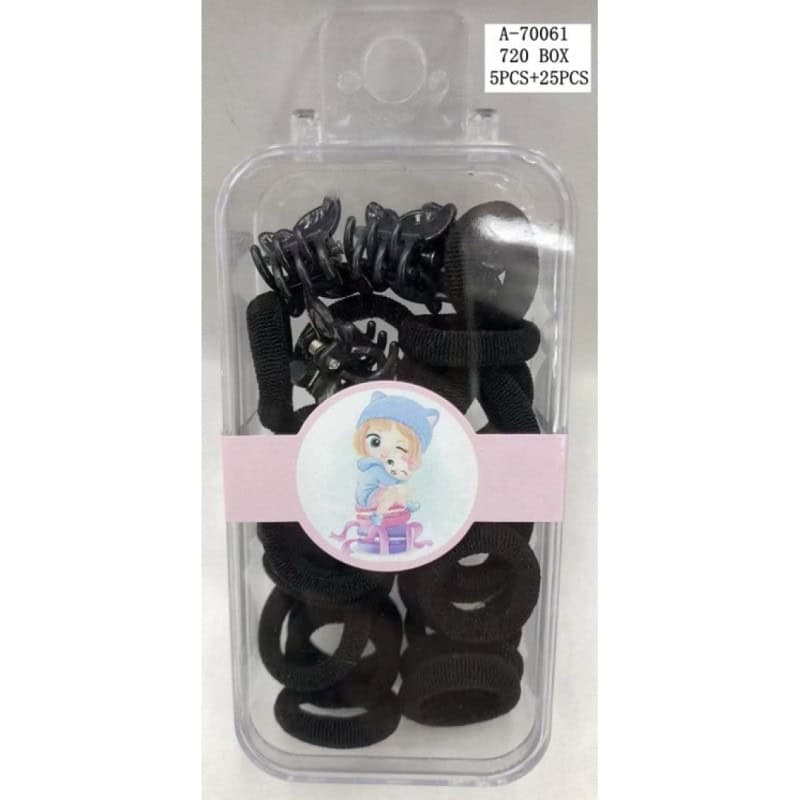 SET 5 PCS CLESTE PAR PVC+25 PCS ELASTIC TEXTIL A70061