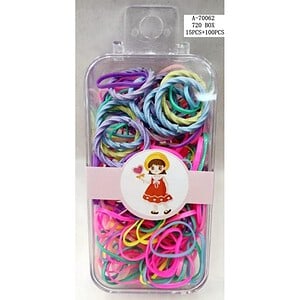 ELASTIC PAR 15 PCS TEXTIL+100 PCS CAUCIUC A70062