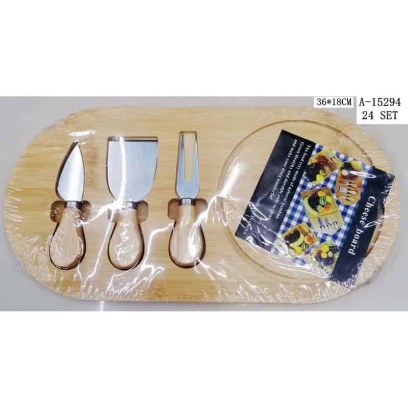 SET TOCATOR BRANZETURI 36*18 CM CUTIT+FURCA+SPATULA A15294