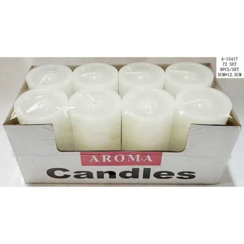 LUMANARE DECORATIVA 5*12.5 CM 8 PCS A15417