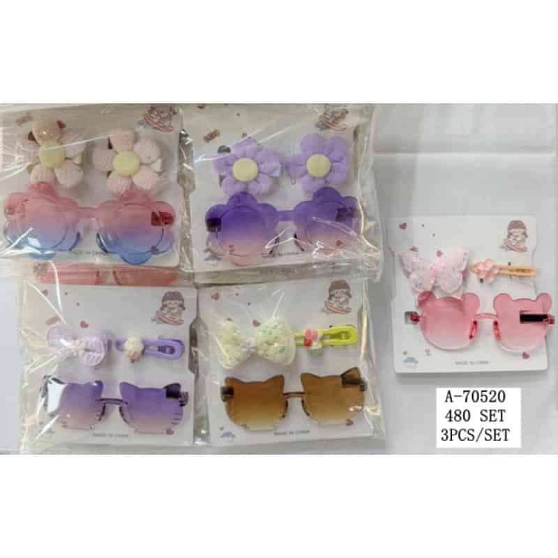 CLAMA PAR 2 PCS+OCHELARI, PVC+FIER+TEXTIL A70520