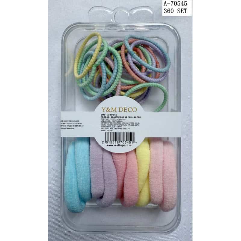 ELASTIC PAR 10 PCS+24 PCS (TEXTIL+CAUCIUC) A70545