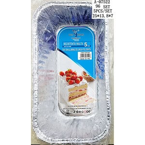 TAVA CHEC UNICA FOLOSINTA 5 PCS 25.5*13.8*7 CM, ALUMINIU A07522