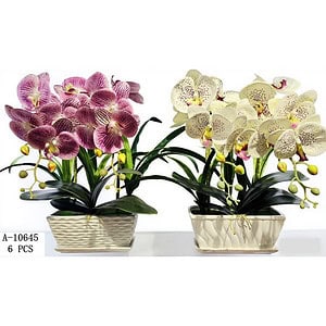 FLORI ARTIFICIALE GHIVECI, PVC+CERAMICA A10645