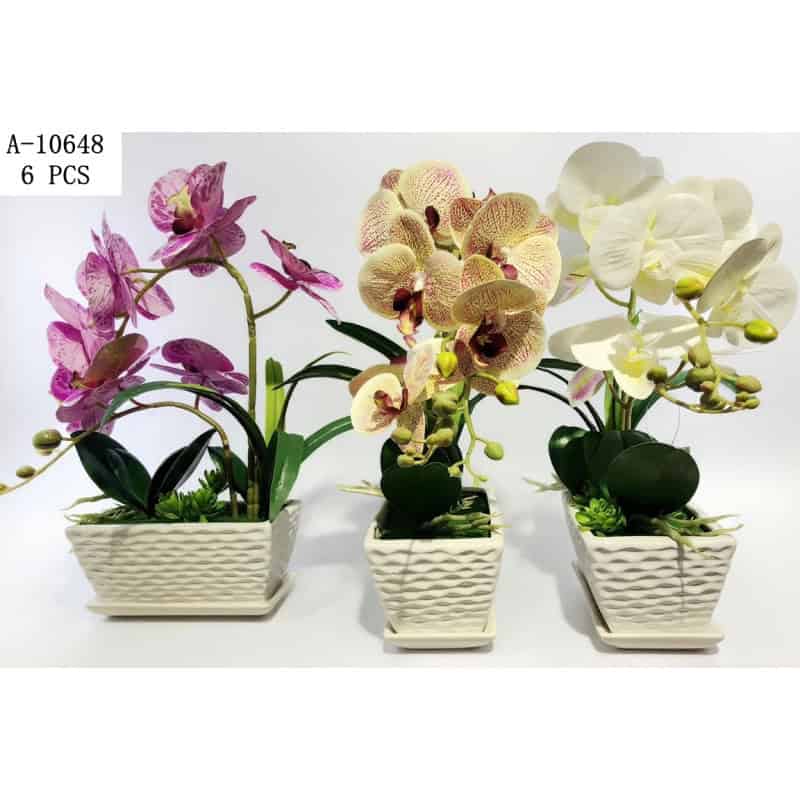 FLORI ARTIFICIALE GHIVECI.PVC+CERAMICA A10648