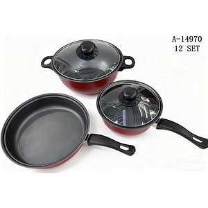 SET CRATITA 3PCS+2 CAPACE, FIER+STICLA+PVC A14970