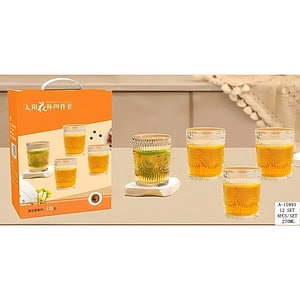 SET PAHARE 4 PCS (270 ML) ,STICLA A15993