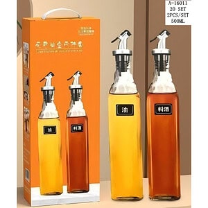 STICLA PENTRU ULEI/OTET 2 PCS (500ML), STICLA+PVC A16011