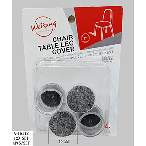 PROTECTIE PICIOARE MOBILIER 4 PCS, PVC+TEXTIL A16112