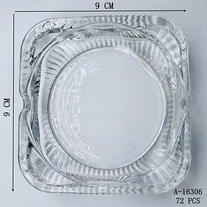 SCRUMIERA 9*9 CM,STICLA A16306