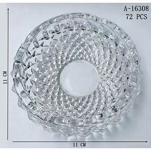 SCRUMIERA 11*11 CM,STICLA A16308
