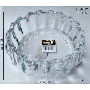 SCRUMIERA 12.5*12.5 CM,STICLA A16312