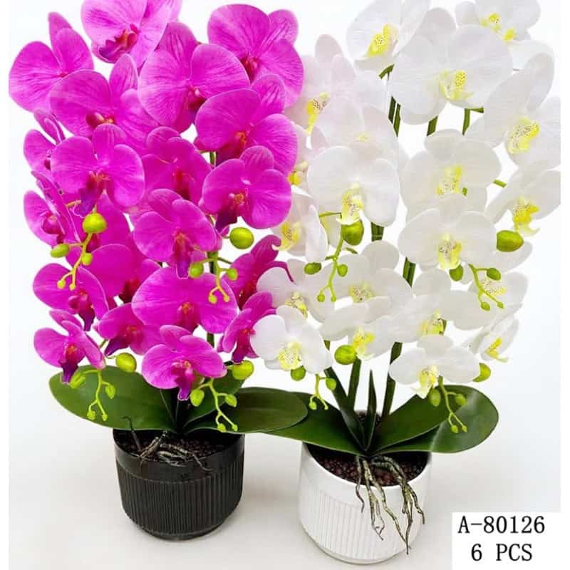 FLORI ARTIFICIALE GHIVECI, PVC+CERAMICA A80126