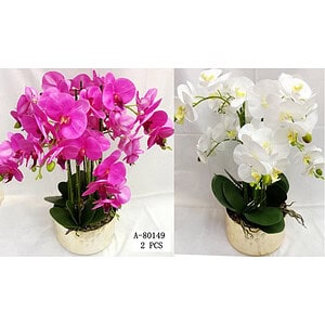 FLORI ARTIFICIALE GHIVECI, PVC+CERAMICA A80149