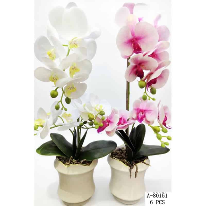 FLORI ARTIFICIALE GHIVECI, PVC+CERAMICA A80151