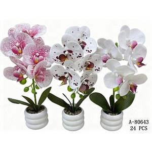 FLORI ARTIFICIALE GHIVECI, PVC+CERAMICA A80643