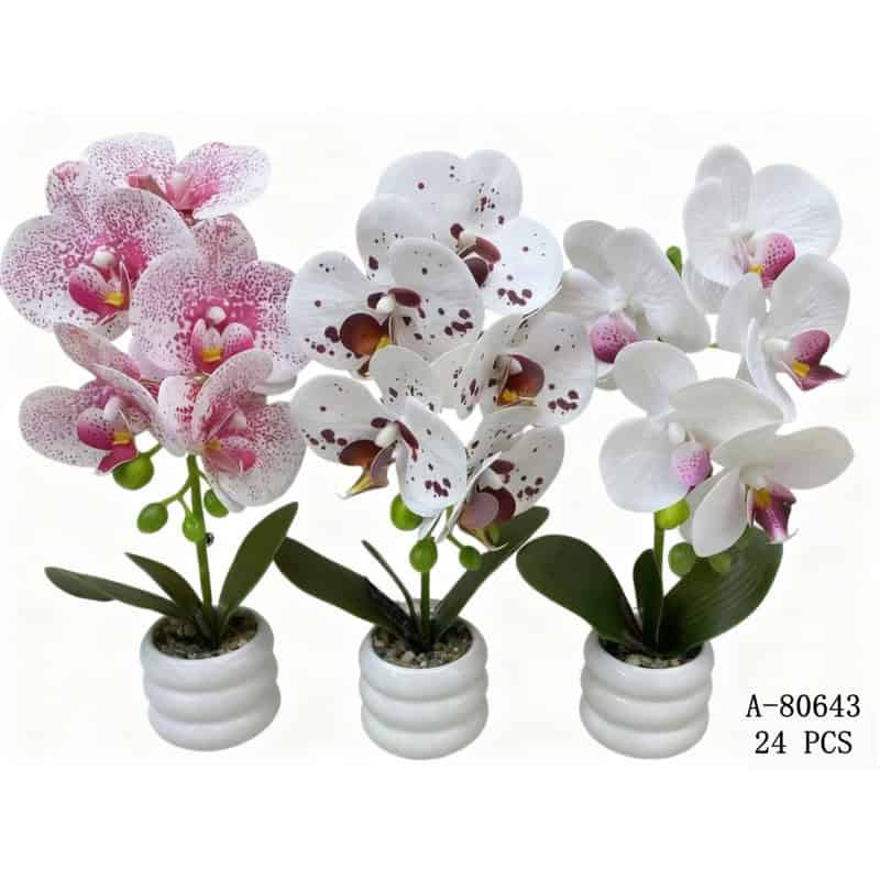 FLORI ARTIFICIALE GHIVECI, PVC+CERAMICA A80643