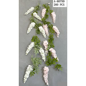 GHIRLANDA FLORI ARTIFICIALE 1.8 METRI, TEXTIL+PVC A80799