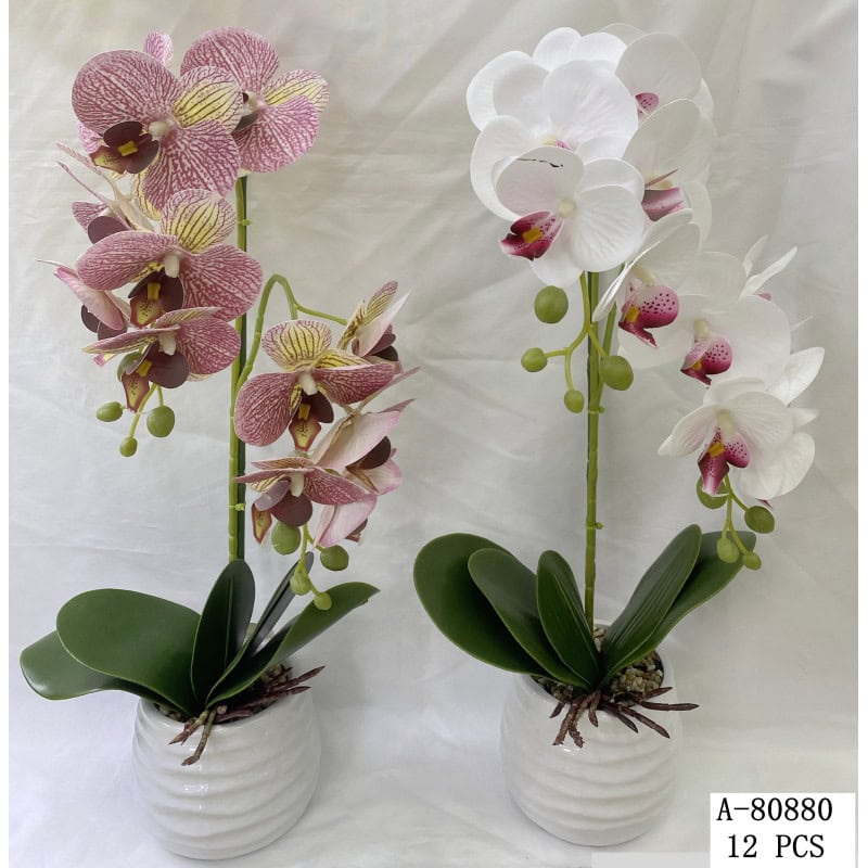 FLORI ARTIFICIALE GHIVECI, PVC+CERAMICA A80880