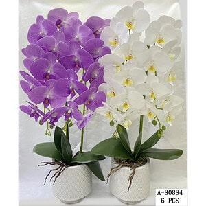FLORI ARTIFICIALE GHIVECI, PVC+CERAMICA A80884