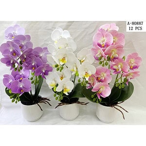 FLORI ARTIFICIALE GHIVECI, PVC+CERAMICA A80887