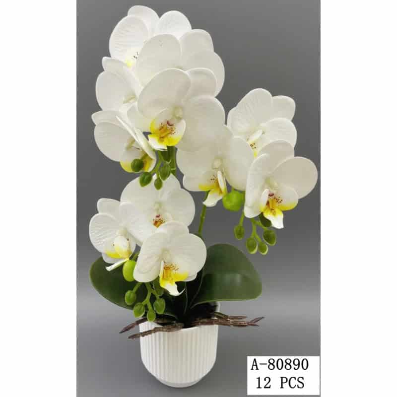FLORI ARTIFICIALE GHIVECI, PVC+CERAMICA A80890