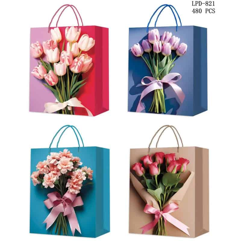 PUNGA CADOU 26*32*10 CM, HARTIE+TEXTIL LPD-821