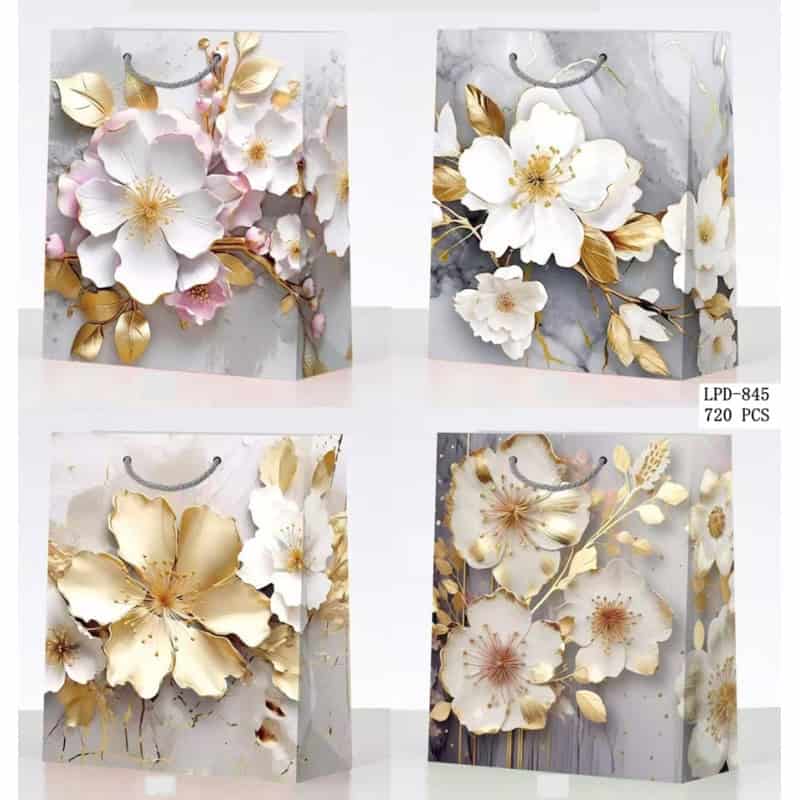 PUNGA CADOU 17.6*24*8.5 CM, HARTIE+TEXTIL LPD-845