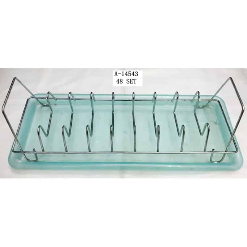 SUPORT VASE CU TAVA, FIER+PVC A14543