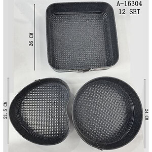 TAVA TORT DETASABILA 3 PCS, FIER A16304