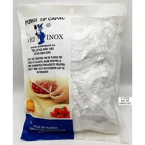 PUNGA TIP CAPAC DE UNICA FOLOSINTA 100 PCS, PVC A14178