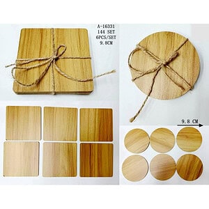SUPORT OALA 6PCS, LEMN+IUTA A16331