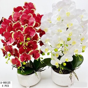 FLORI ARTIFICIALE GHIVECI, PVC+CERAMICA A80125
