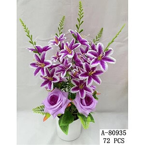 FLORI ARTIFICIALE GHIVECI, TEXTIL+PVC A80935