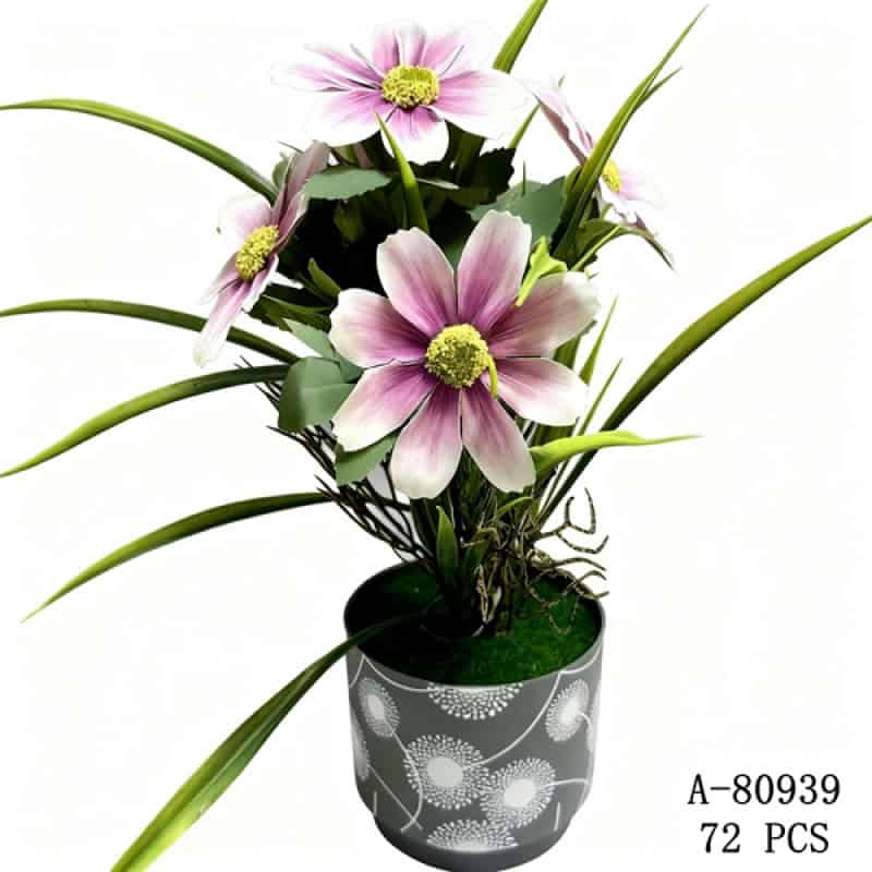 FLORI ARTIFICIALE GHIVECI, TEXTIL+PVC A80939