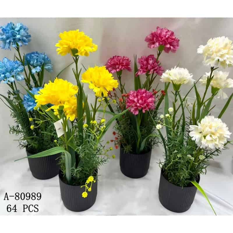 FLORI ARTIFICIALE GHIVECI, TEXTIL+PVC A80989