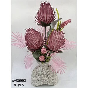 FLORI ARTIFICIALE GHIVECI, PVC+CERAMICA A80992