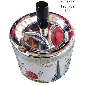 SCRUMIERA CU BUTON, FIER+PVC A07527
