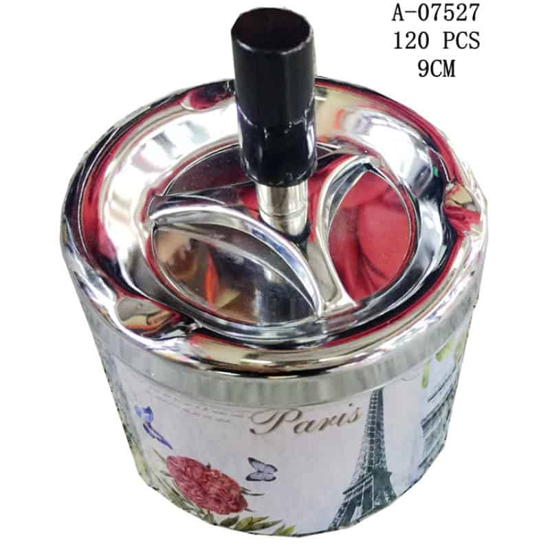 SCRUMIERA CU BUTON, FIER+PVC A07527