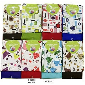 PROSOP BUCATARIE 4 PCS, TEXTIL A07880