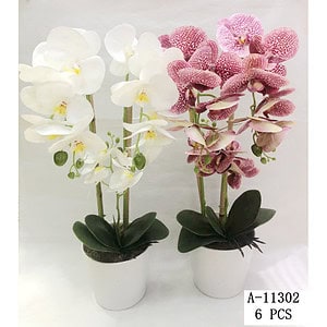 FLORI ARTIFICIALE GHIVECI, PVC+CERAMICA A11302