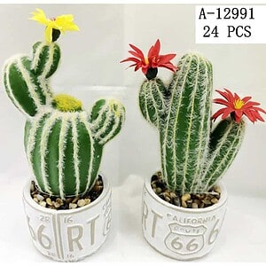 FLORI ARTIFICIALE GHIVECI, PVC+CERAMICA  A12991