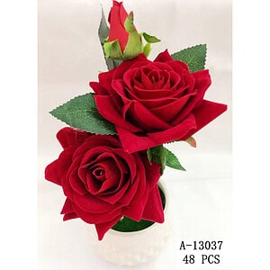 FLORI ARTIFICIALE GHIVECI, PVC+TEXTIL+CER A13037