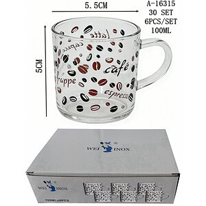 CANA 100 ML 6 PCS, STICLA A16315