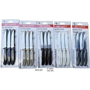 SET CUTIT 6 PCS, INOX+PVC A16337