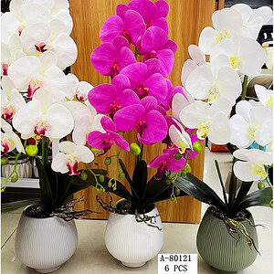 FLORI ARTIFICIALE GHIVECI, PVC+CERAMICA A80121