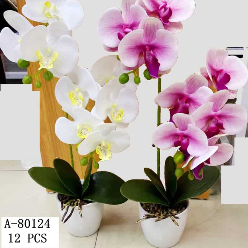 FLORI ARTIFICIALE GHIVECI, PVC+CERAMICA A80124